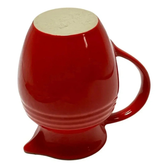 Le Crueset Milk Jug Stoneware Red Pottery 23 oz Ceramic - Picture 6 of 9